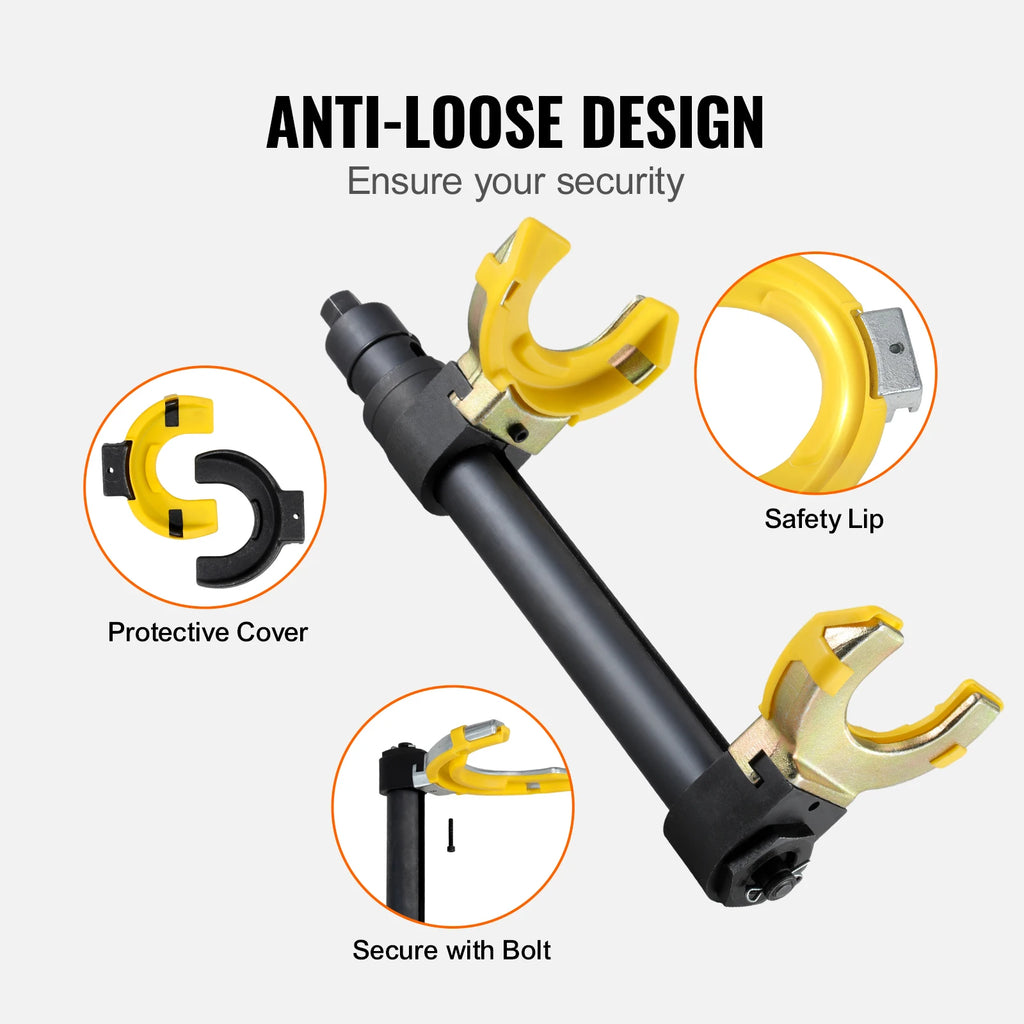 Strut Spring Compressor Kit Interchangeable Fork Strut Coil Extractor Remover Tool