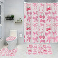 Pink Cherry Bathroom Four-piece Set