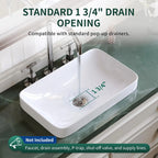 Semi-Recessed Modern Bathroom Basin with Easy Installation