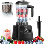 Professional Food Processor Blender, Smoothies Blender, Max.2400W Sorbet Blender And Grinder Combo 25000RPM Powerful Blenders Kitchen 68Oz 2 Containers Countertop Blenders Ice, Grinding, Milk Shake, Ice Slushie, Juice, Shake