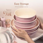 Pots and Pans Set Non Stick, Ceramic Cookware Set Detachable Handle, Oven Safe