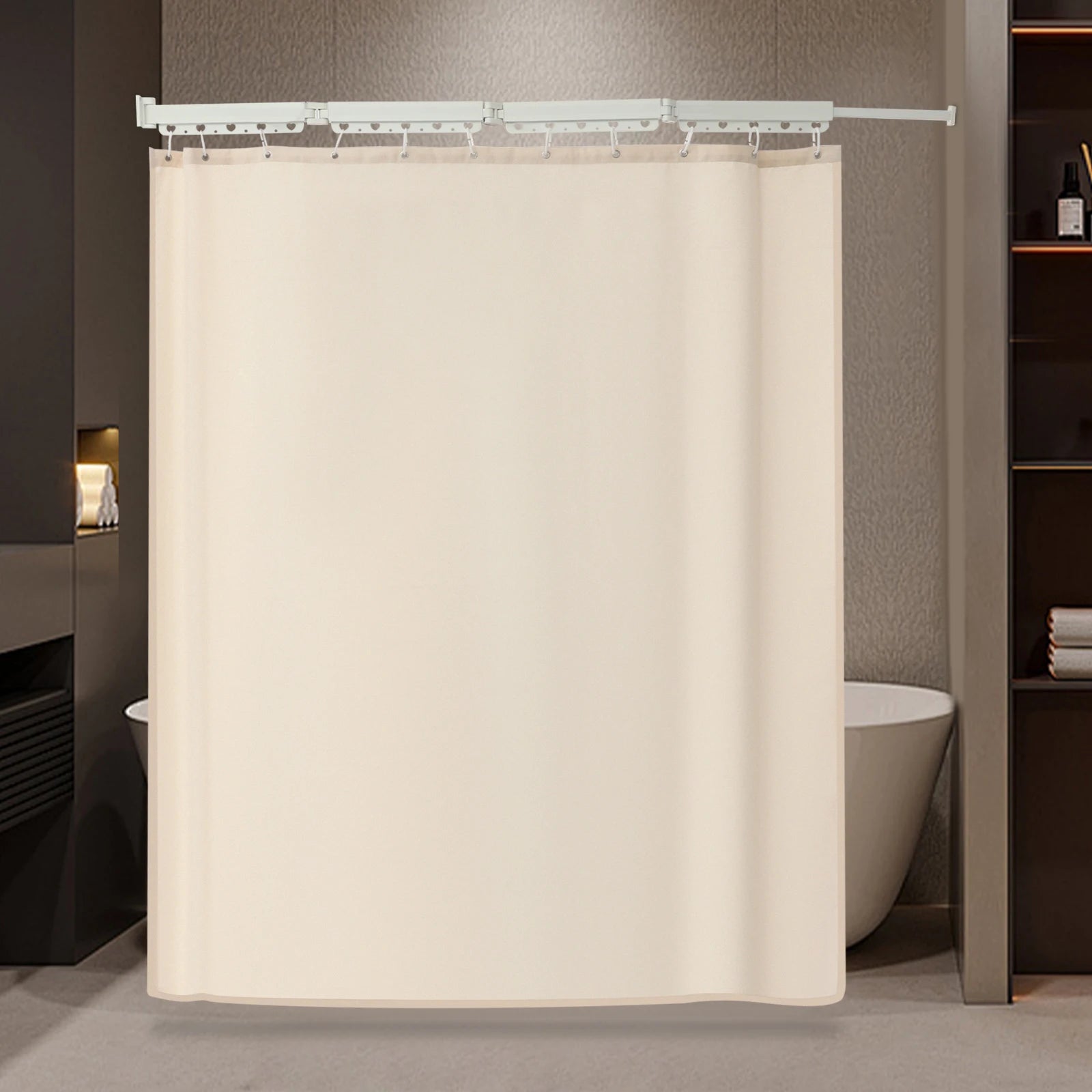 Folding Shower Curtain, Moisture-proof
