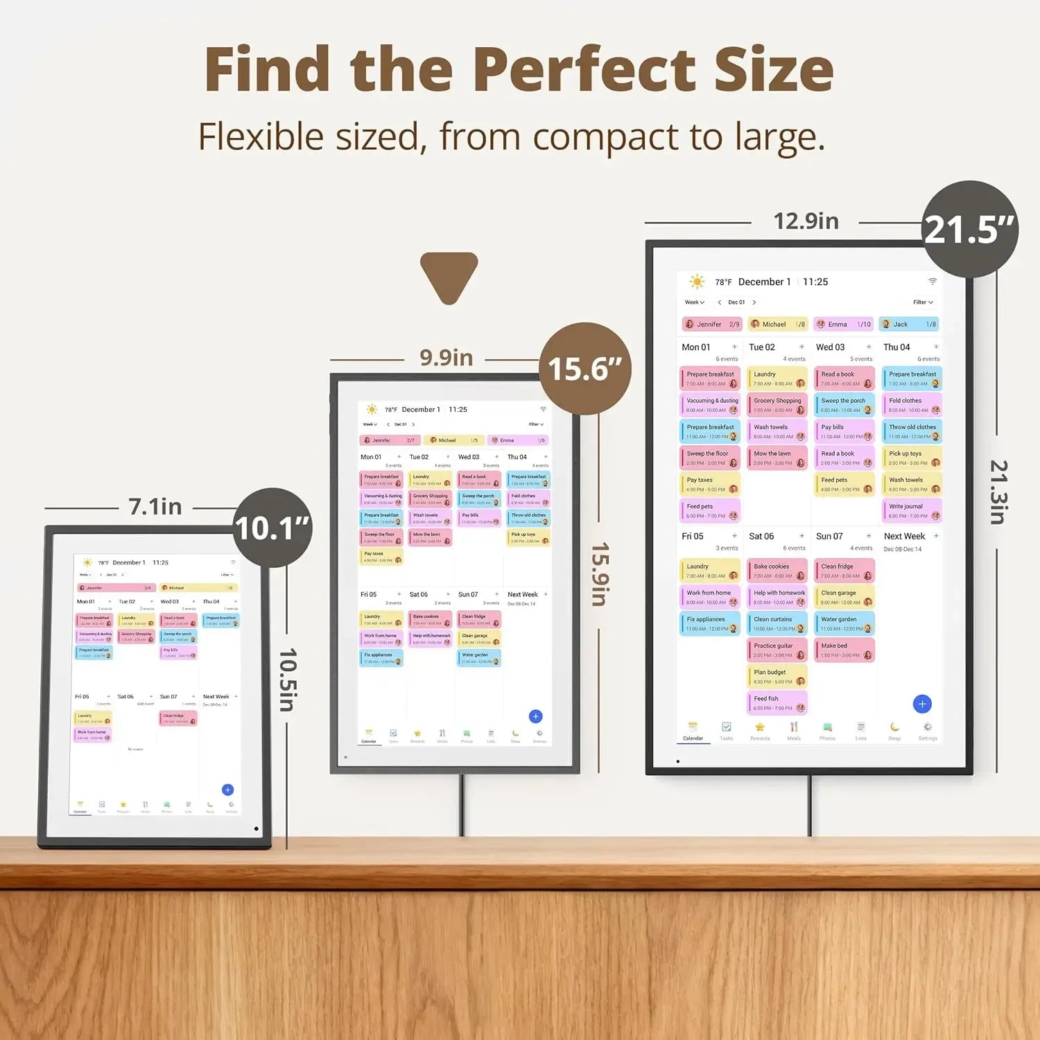 Digital 15.6 Inch Smart Wall Calender