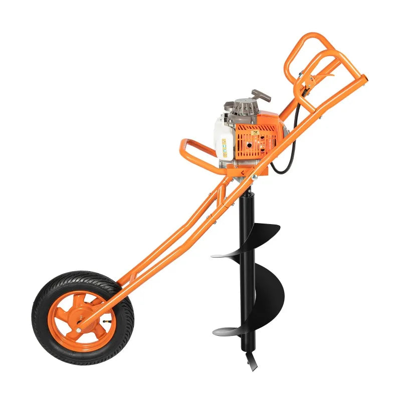 63CC Gas Powered 2.2kw Post Hole Digger Wheelbarrow