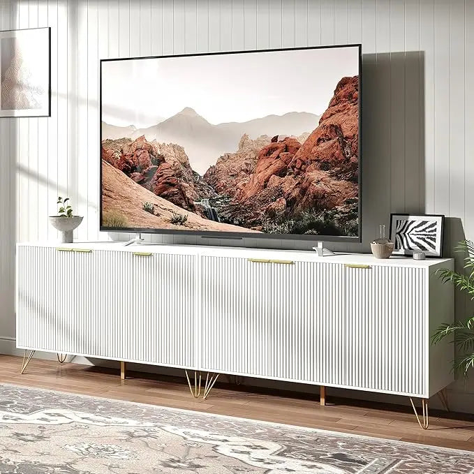Fluted TV Stand for 100 Inch TV