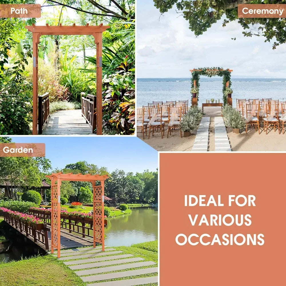88inch Wood Garden Arbor