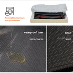 L XL 2XL 3XL Dog Bed, Super Soft Orthopedic Foam Pet Bed with Cotton-padded Bolster and Removable Cover