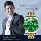 Men's Original Waterproof Automatic Date Rotation Ring Luxury Brand Diving Quartz