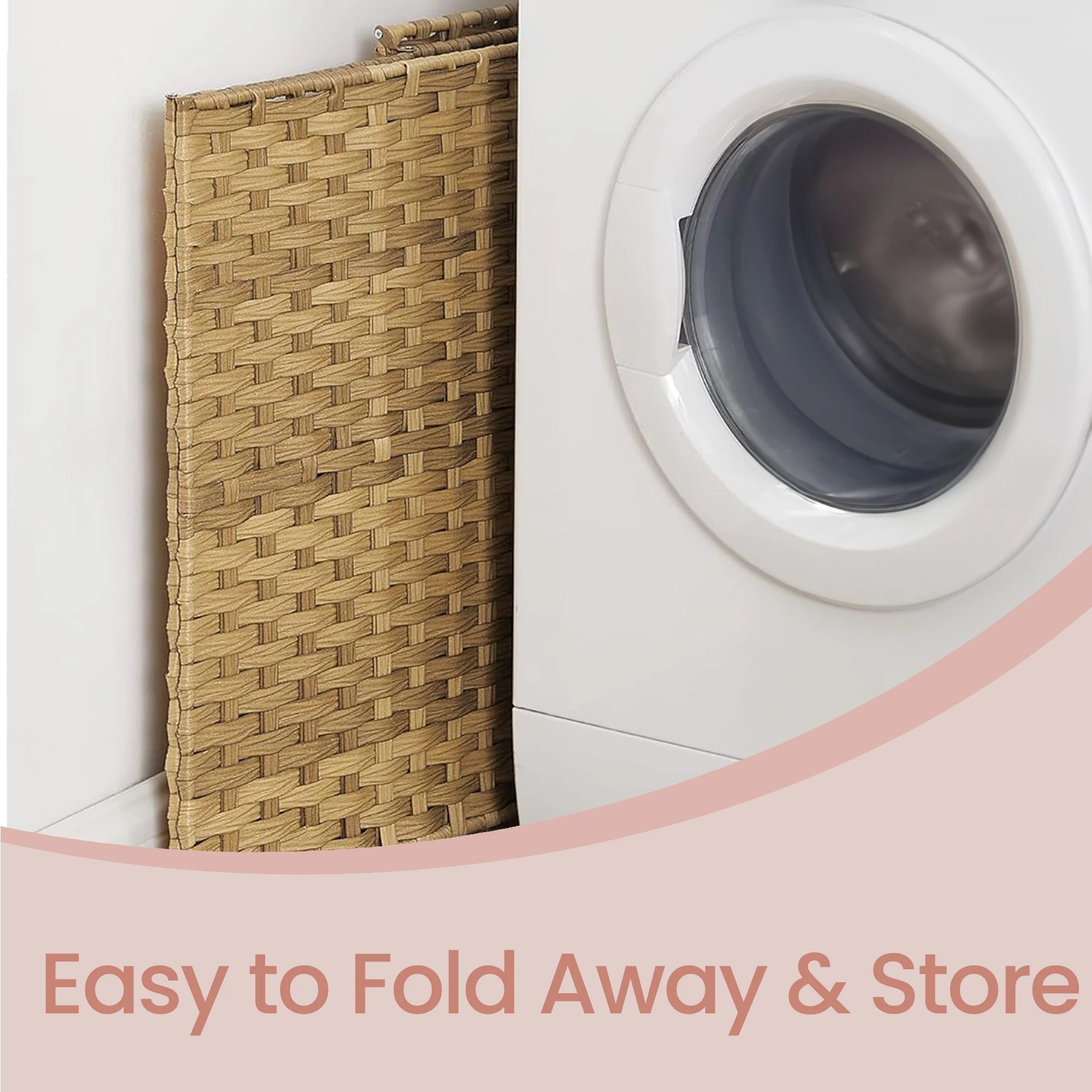Laundry Hamper with Lid, 90L Clothes Hamper with 2 Removable Liner Bags, 6 Mesh Bags