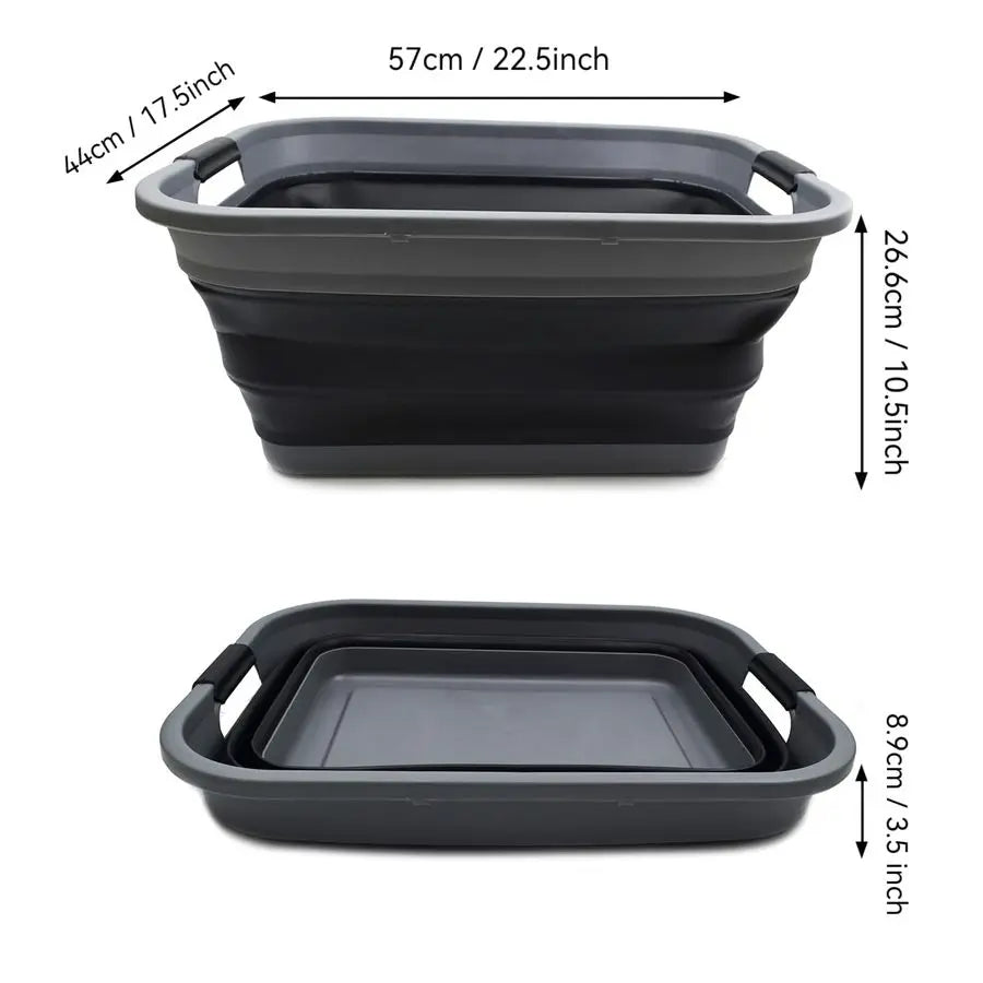 10.8 gallon Collapsible Plastic Laundry Basket