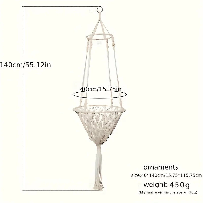 Extra Large Hand-woven Cotton Rope Cat Hammock 40cm/15.75in