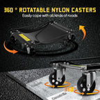 10000LBS Heavy Duty Vehicle Dolly for Moving Car with 3.5 Inch Steel Wheels