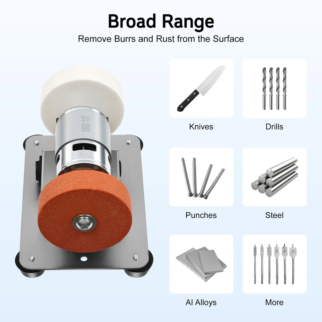 Variable Speed Table Grinder 6000 RPM for Metal Grinding Polishing DIY