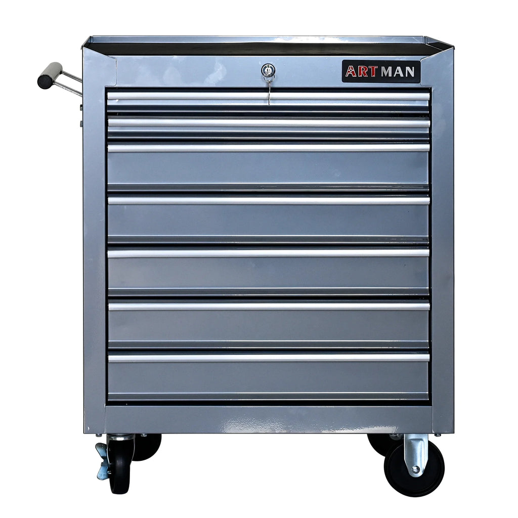 7 Drawer Rolling Tool Box with Key Lock