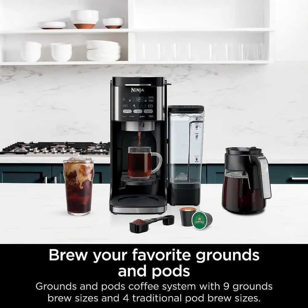 Refurbished Dual-Brew Coffee Maker | Hot & Iced Beverages | K-Cup Pod Compatible | 3 Brew Modes | 60oz Removable Tank