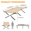73" x 36" Portable Folding Sleeping Cot 300 LBS Capacity Sturdy Frame for Outdoor