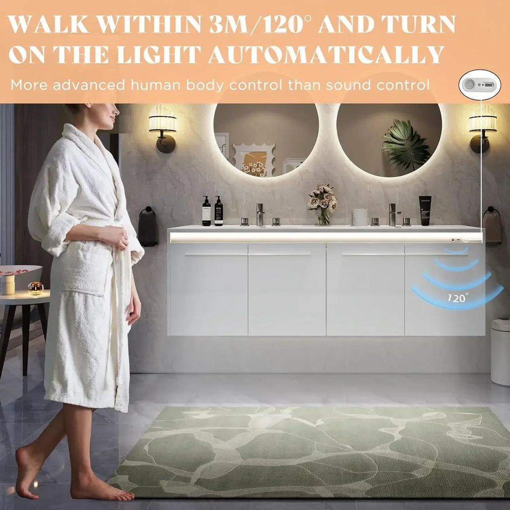 60" Floating Bathroom Double Vanity with Sink Combo