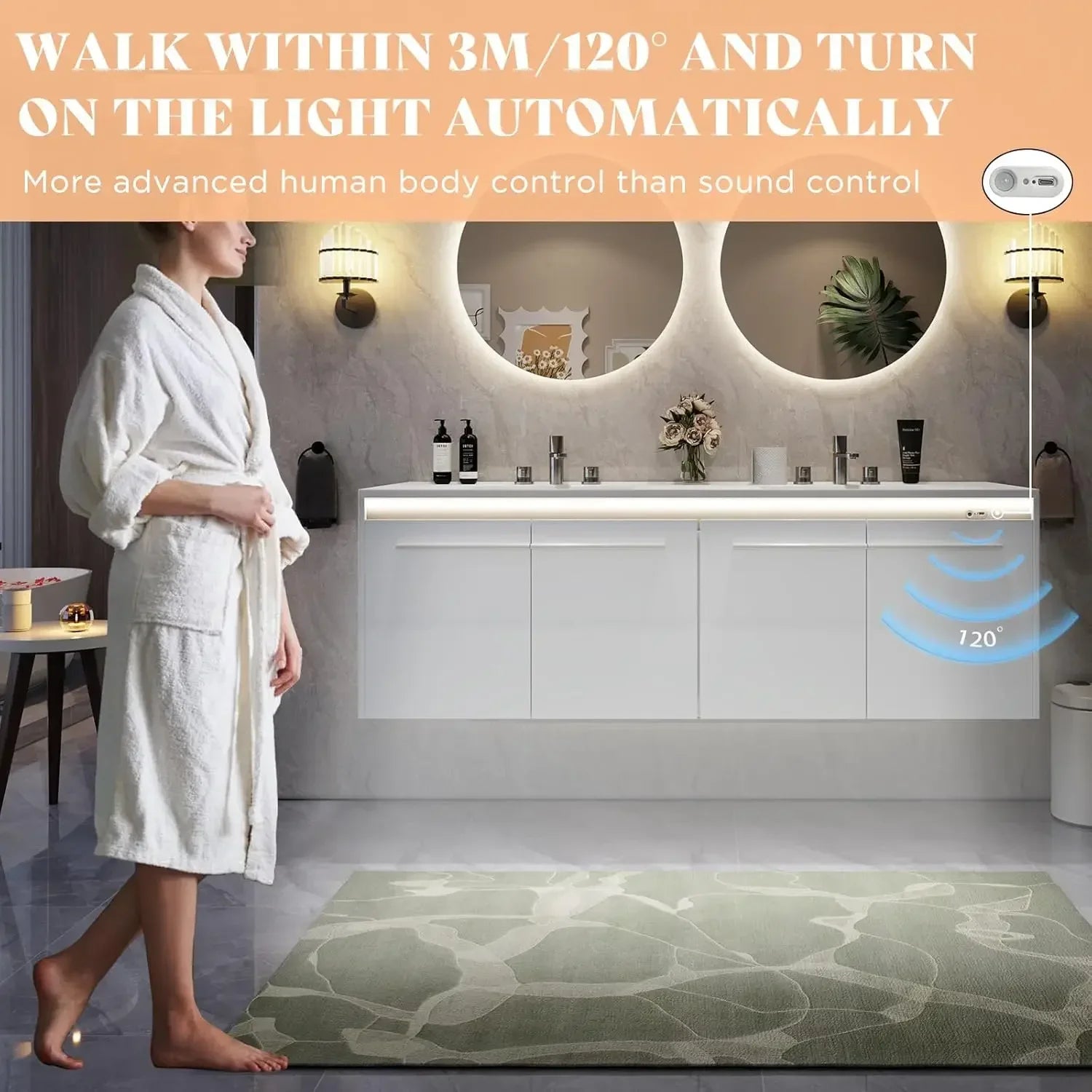 60" Floating Bathroom Double Vanity with Sink Combo