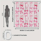 Pink Cherry Bathroom Four-piece Set