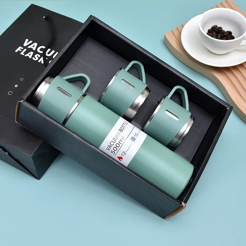 500ML Insulated Cup 304 Stainless Steel Vacuum Business Thermos Set