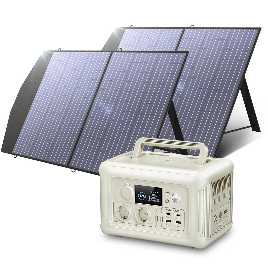 ALLPOWERS R600 Portable Power Station with Portable SolarPanel (option)