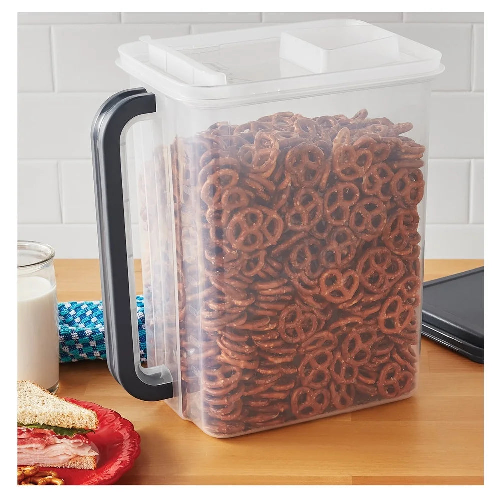 46 Cup Kitchen Canister with Handle and Pour Spout BPA Free