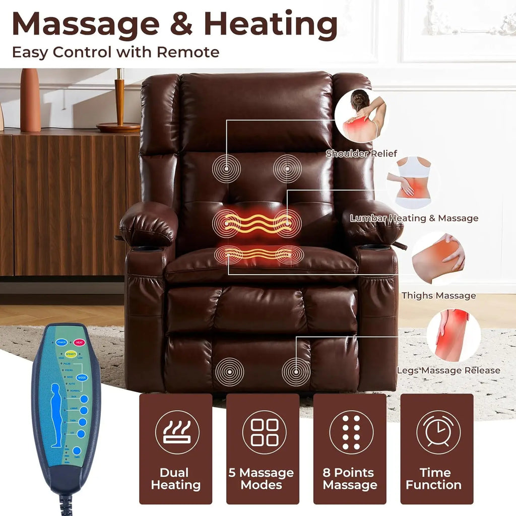 Dual Motor Power Lift Recliner Chair fFor Elderly