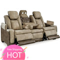 Power Reclining Sofa with Adjustable Headrest
