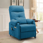 Power Small Recliner Chair for Small Spaces with Wheels and USB Ports