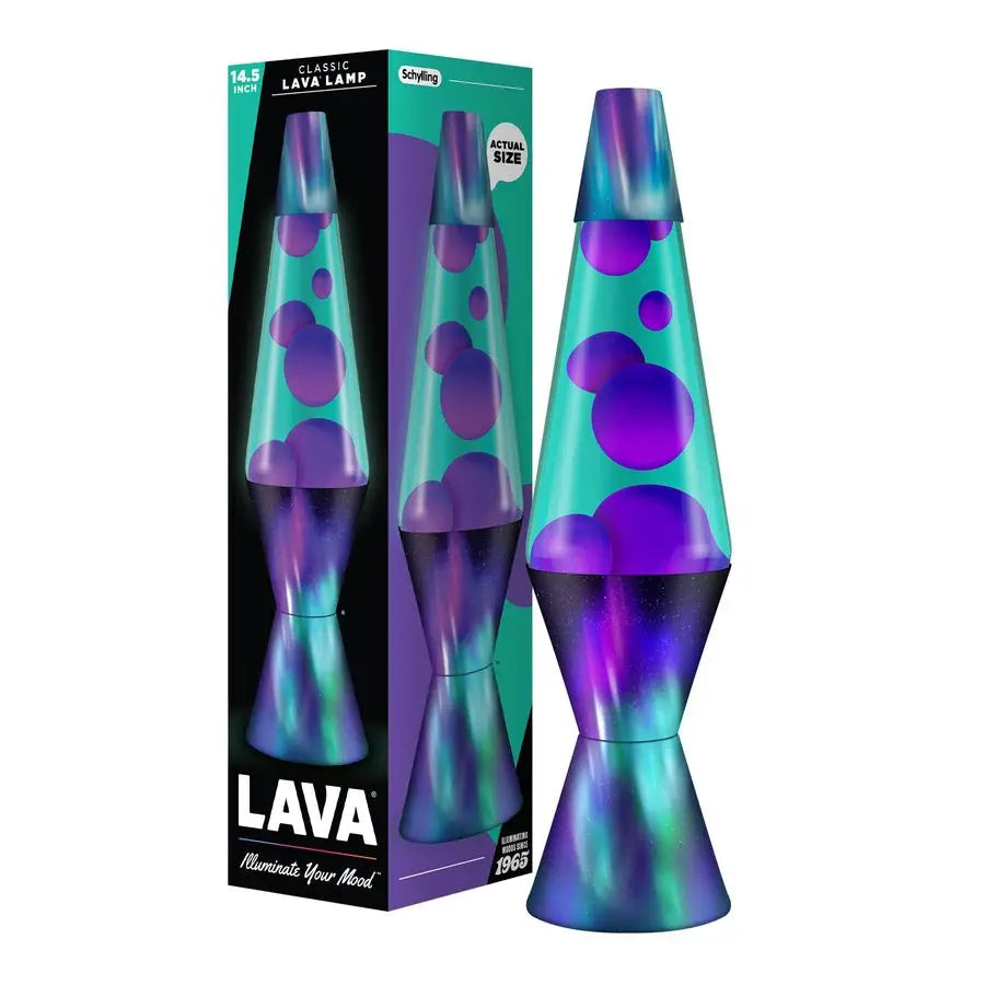 Classic Liquid Motion Lamp Purple Wax and Blue Liquid