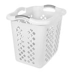2 Bushel Plastic Laundry Basket Hamper with 4 Handles