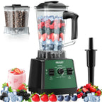 Professional Food Processor Blender, Smoothies Blender, Max.2400W Sorbet Blender And Grinder Combo 25000RPM Powerful Blenders Kitchen 68Oz 2 Containers Countertop Blenders Ice, Grinding, Milk Shake, Ice Slushie, Juice, Shake