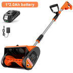 Electric Snow Shovel 900W Brushed Motor 20V Cordless Snow Blower 2*4000mAh Rechargeable Battery Powered Handheld Snow Thrower