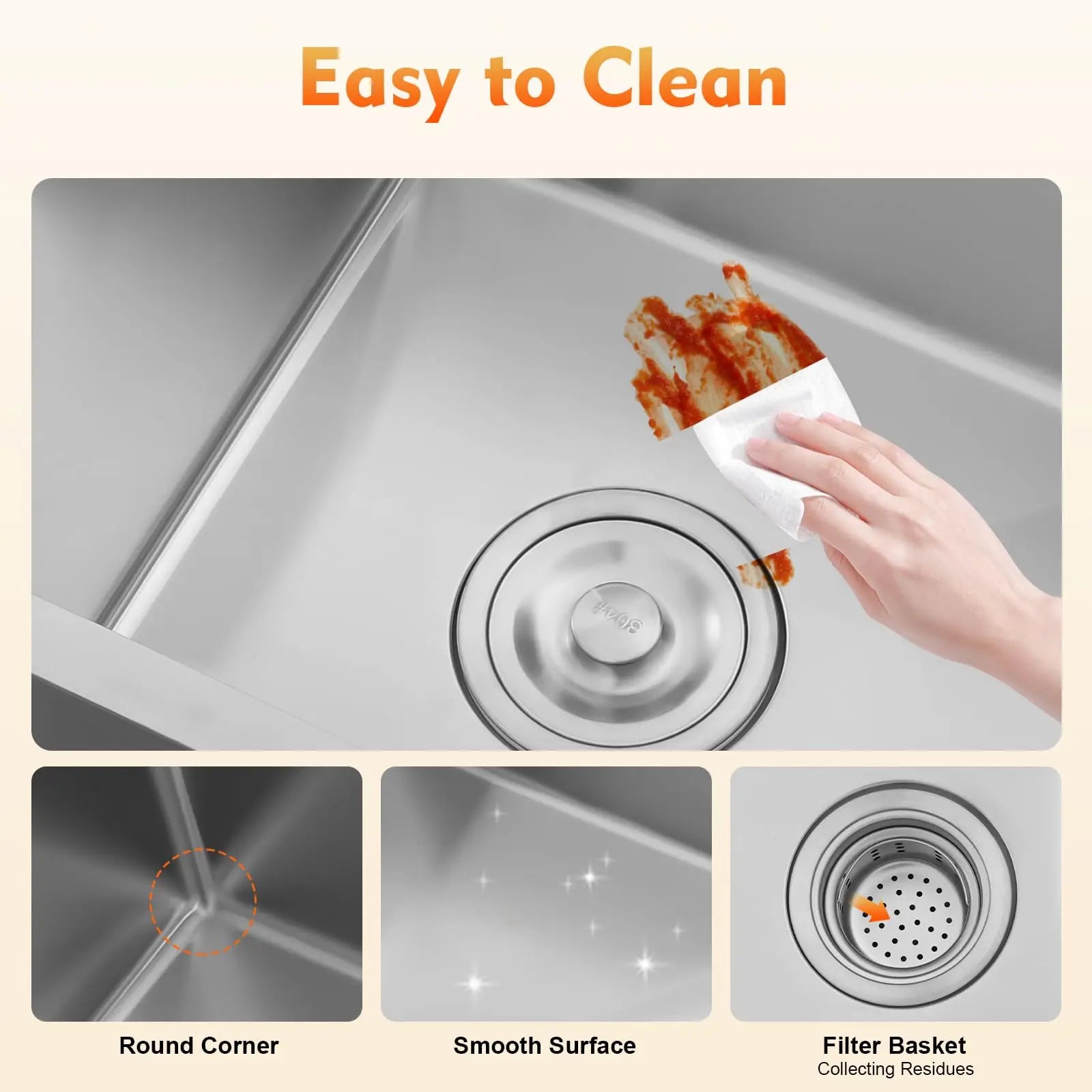 30 Inch Double Bowl Drop-In/Top mount Kitchen Sink