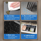 304 Stainless Steel Waterfall Kitchen Sink Large Single Slot