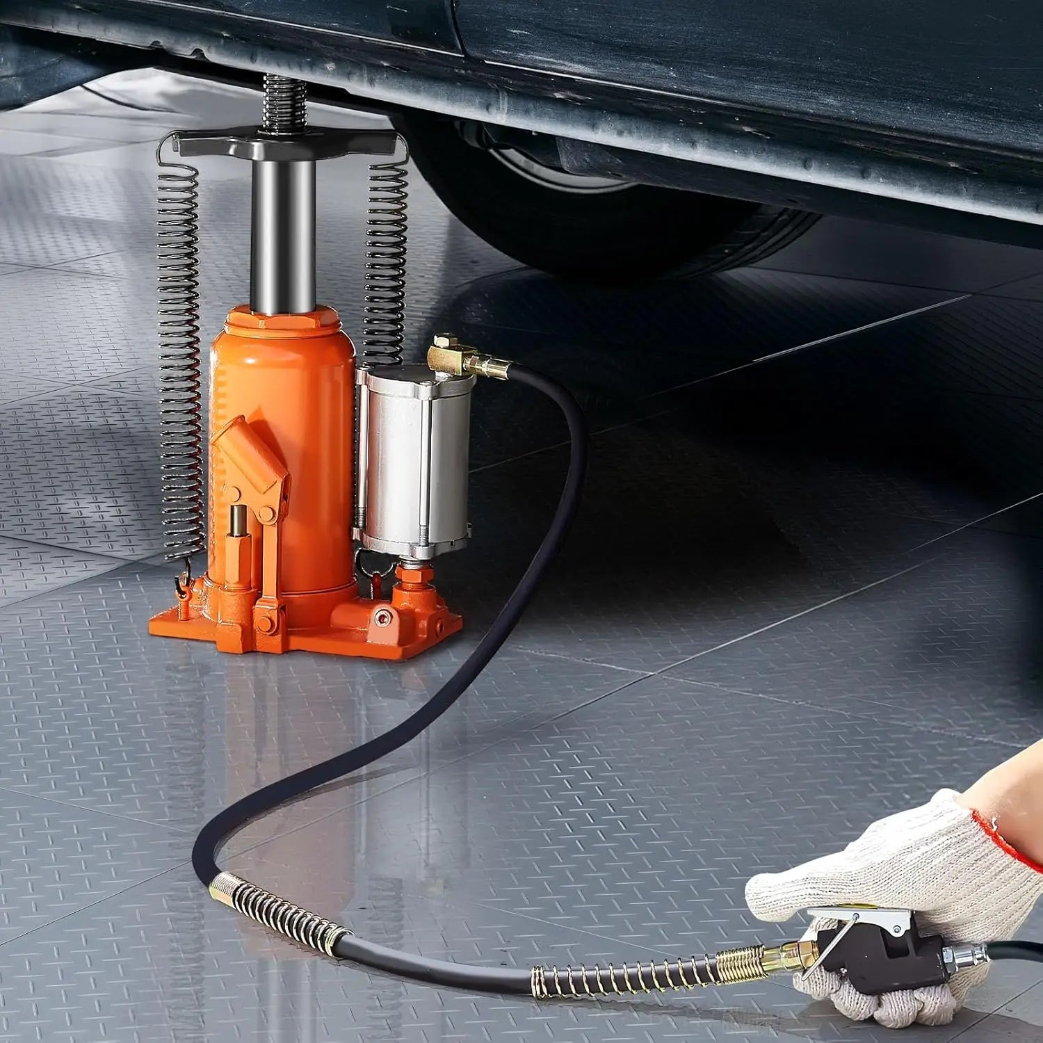 20 Ton Hydraulic Bottle Jack, 40000 LBS Capacity, 10.4-19.7 Inch Lift Range
