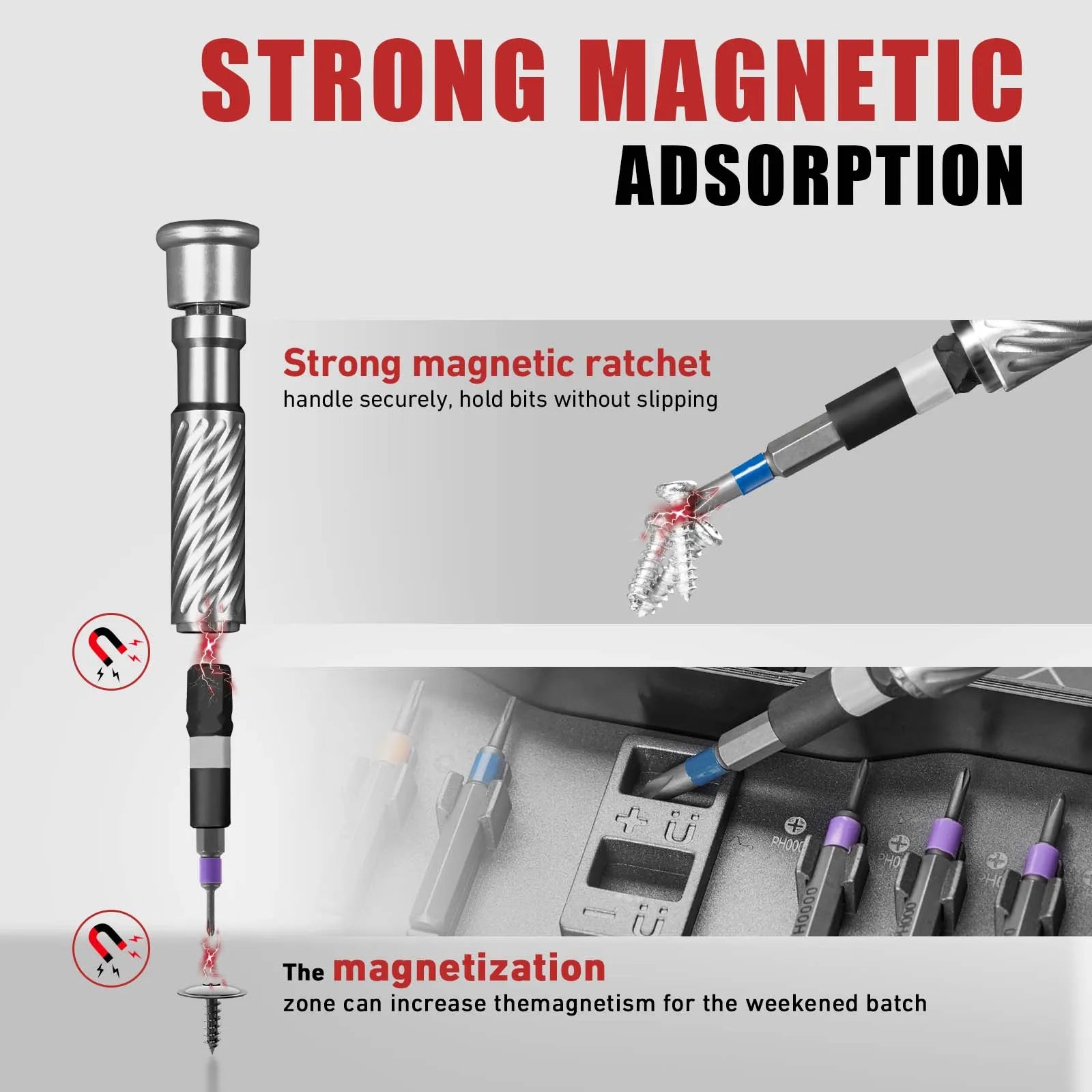100in1 Multifunction Ratchet Screwdriver Set Multi Magnetic Bits Mini Repair Tool Kit Household Tool For PC & Desk Etc.