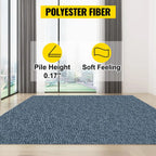 6x29.5ft Gray Waterproof Marine Carpet for Boats, Indoor Outdoor Use with Non-Slip Surface