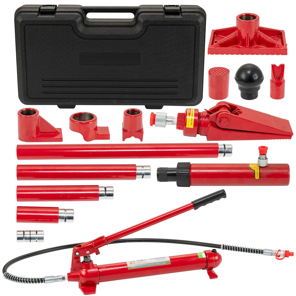 12 Ton Portable Hydraulic Jack Kit–26,455 Lbs Capacity, 4.6Ft Hose, Storage Case