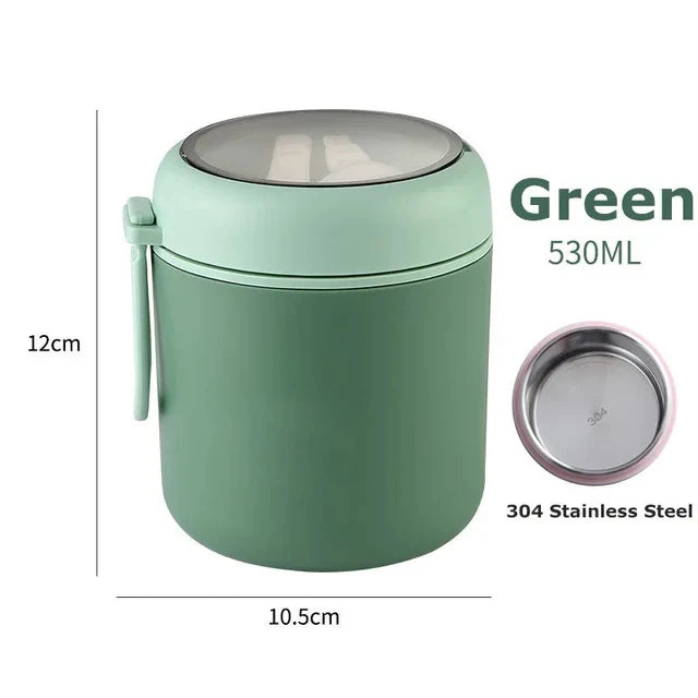 530ml/710ml Food Thermal Jar Insulated Soup Cup Thermos Containers Stainless Steel