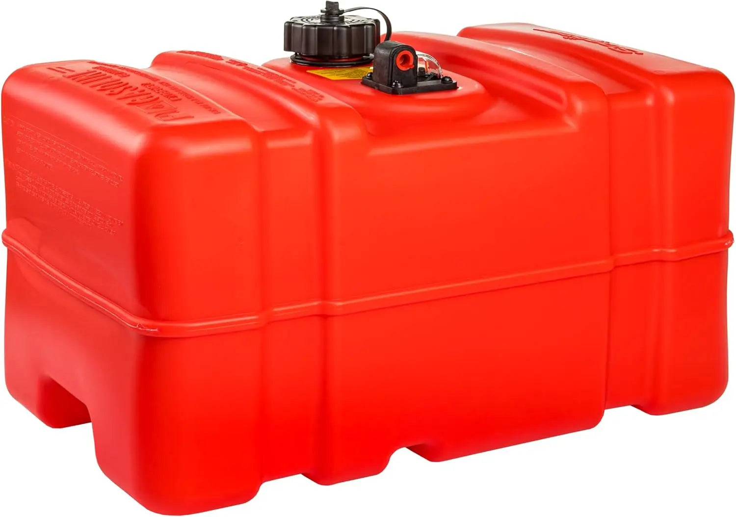 12 Gallon Portable Marine Gas Can Large 2-Way Vented Cap, Built-In Fuel Gauge & Pick-UpHandles EPA & CARB Compliant