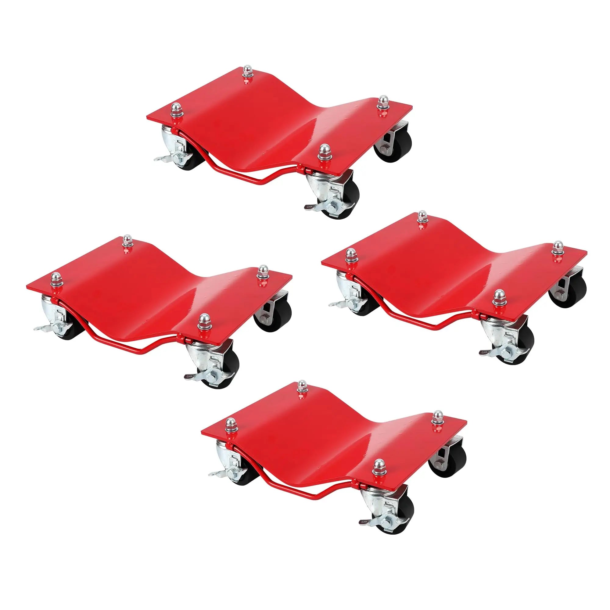 Heavy Duty Vehicle Dolly for Moving Car with 2.5 Inch Nylon Wheels
