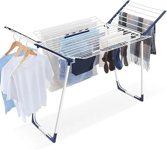 Foldable Drying Rack, Large Space, with Sock Clips