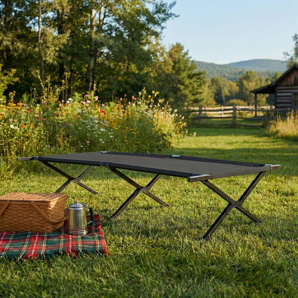 73" x 36" Portable Folding Sleeping Cot 300 LBS Capacity Sturdy Frame for Outdoor