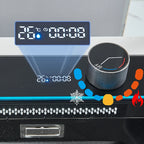 304 Stainless Steel Kitchen Sink with Digital Display Waterfall Faucet