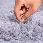 Fluffy Oval Plush Carpet Extra Soft For Living Room Sofa Area Bedroom Non-Slip