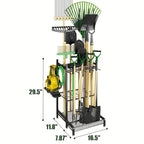 Heavy-duty Steel Garden Tool Rack