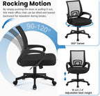 Adjustable Ergonomic Mesh Office Chair with Lumbar Support and Armrests