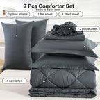 5pcs/7pcs Twin Full Queen King Bedding Sets