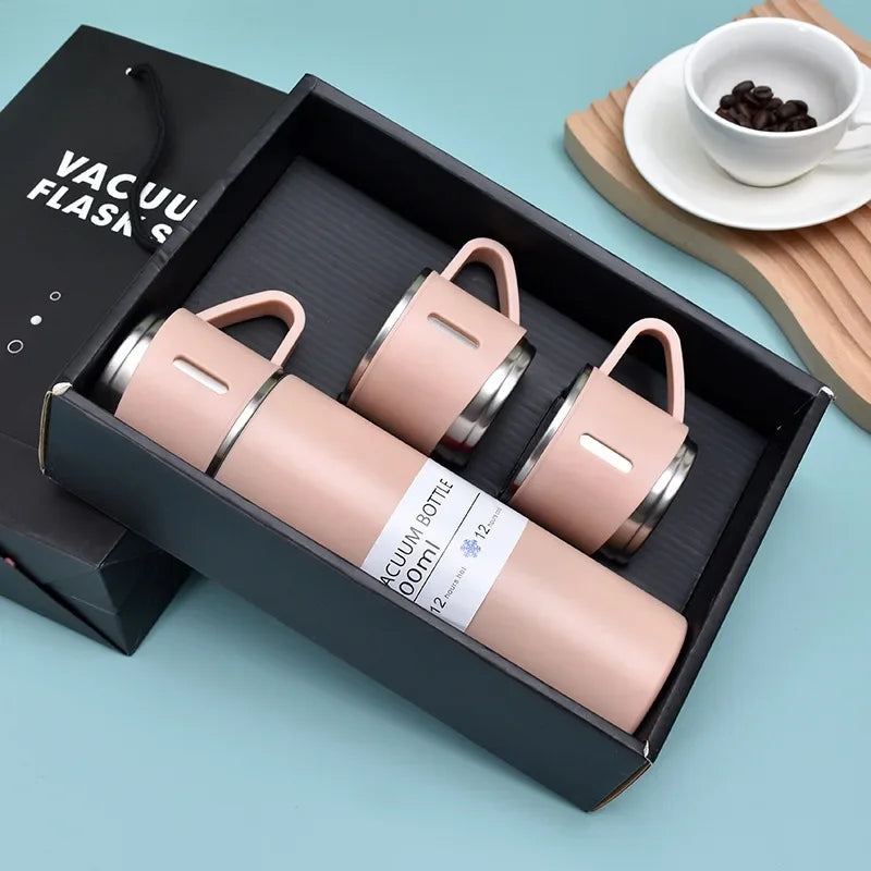500ML Insulated Cup 304 Stainless Steel Vacuum Business Thermos Set